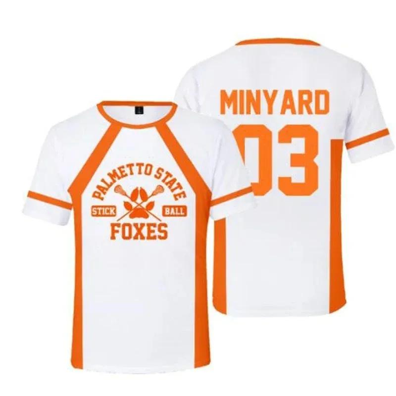 Cosplay Foxhole Court Palmetto State Foxes crosse Wilds Minyard Josten Style chemise de sport unisex