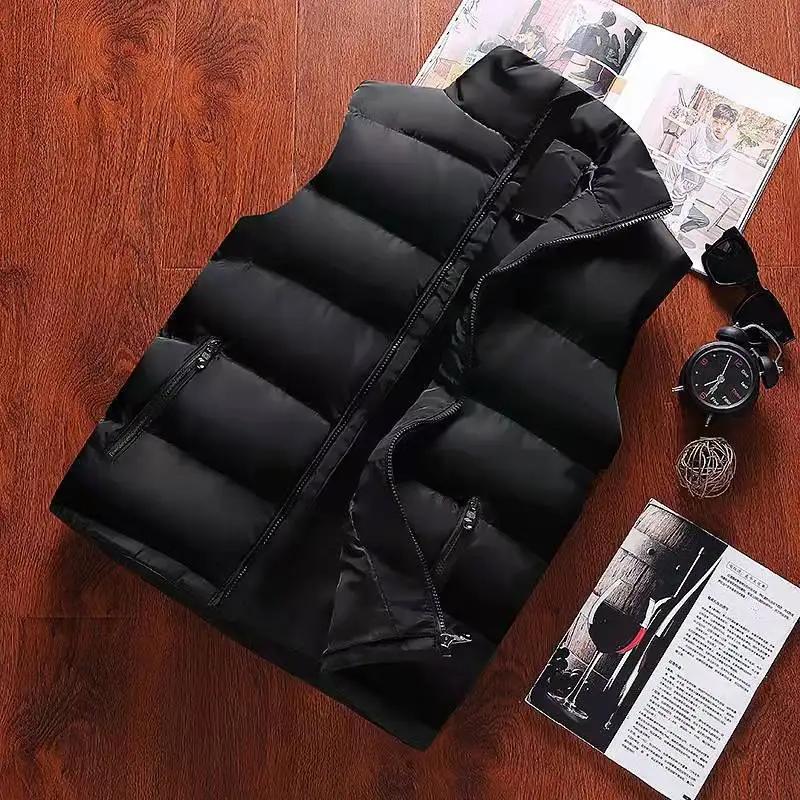 GlaJacket-Veste à col montant pour homme, manteau à fermeture éclair imperméable, gilet décontracté,