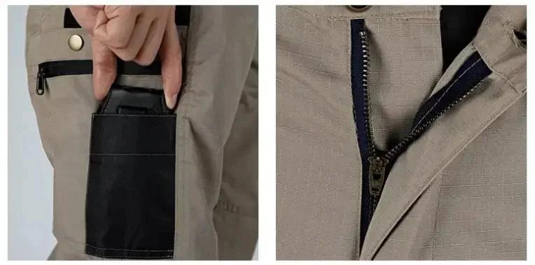 Pantalon de travail résistant à l'usure pour homme, Cargo droit multi-poches, pantalon tactique de J