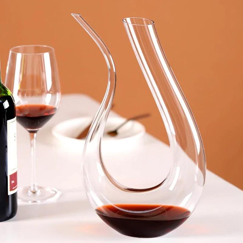 Grand carafe de 1500ML, fait à la main, cristal, vin rouge, verres à Champagne, bouteille, pichet, v