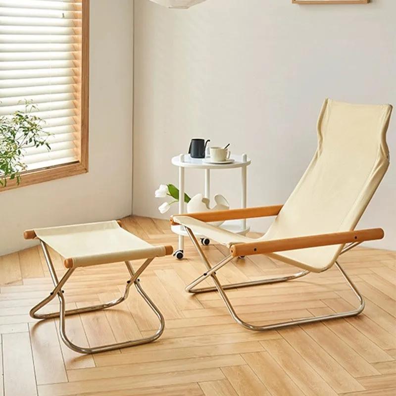 Canapé japonais en toile simple, chaise longue, chaise pliante, chaise de plage, balcon, loisirs ext