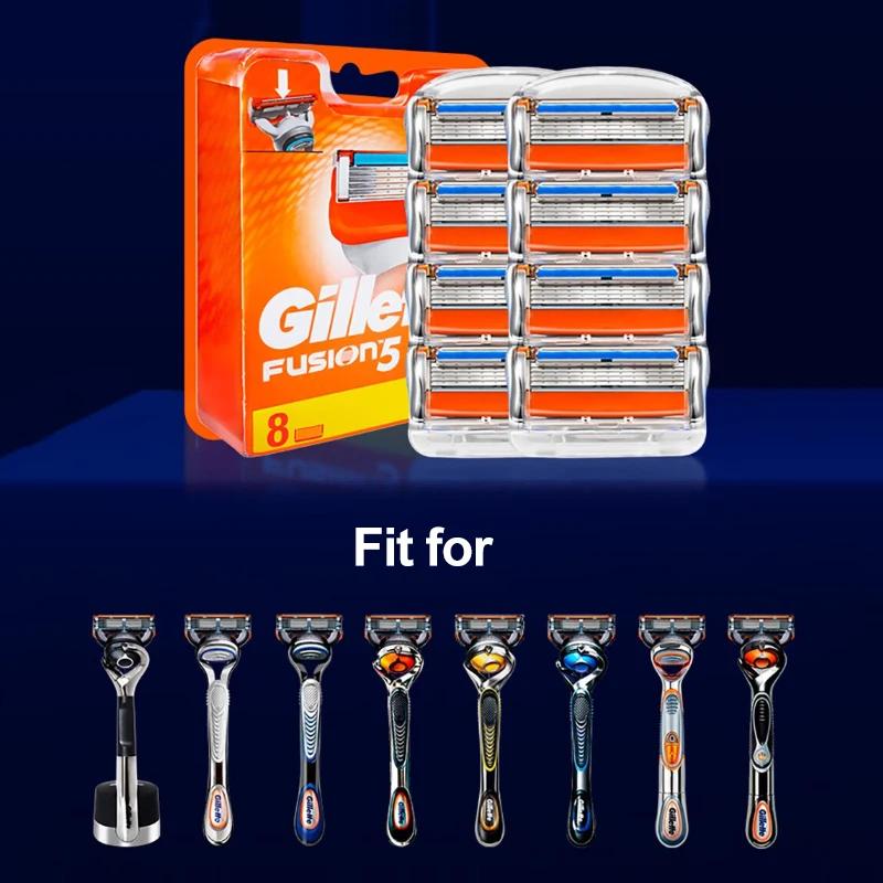 Gillette-Rasoir électrique à 5 couches pour hommes, soins de sécurité du visage, remplacement manuel