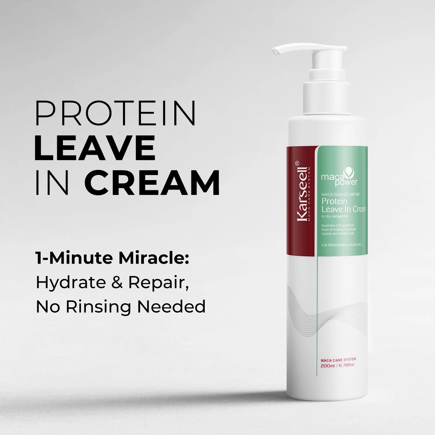 Karseell 200ml protéine laisser dans la crème réparatrice revitalisant traitement des cheveux Essenc