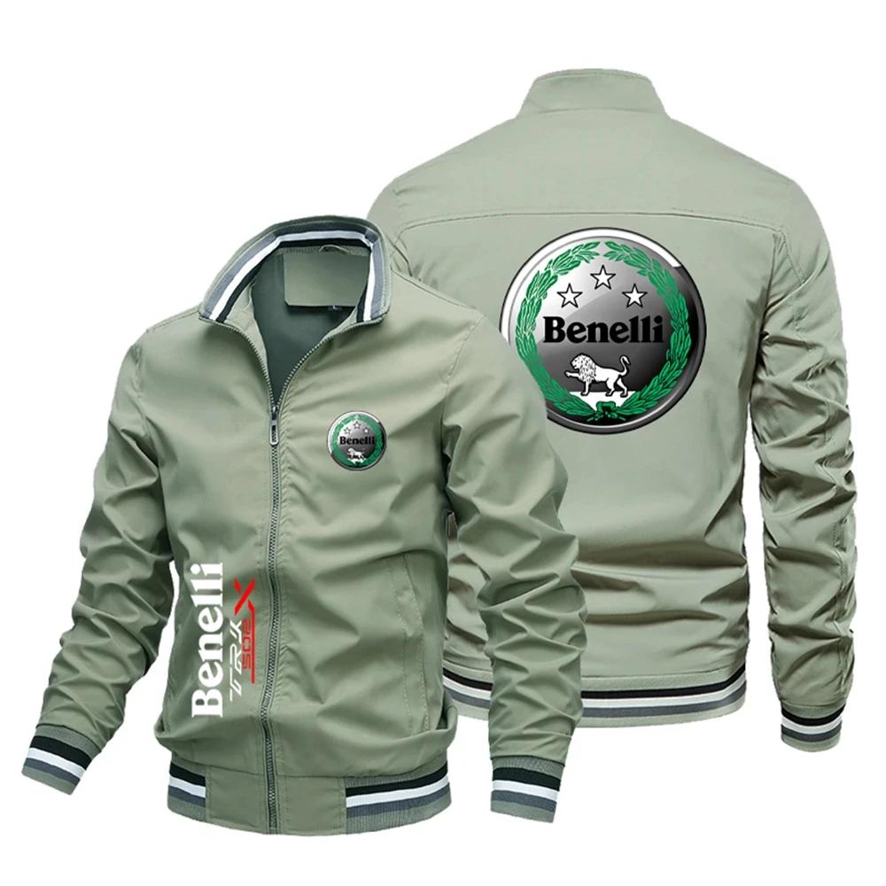 Veste coupe-vent pour homme, logo Benelli, Harajuku, sports de plein air, cyclisme, loisirs, marque 