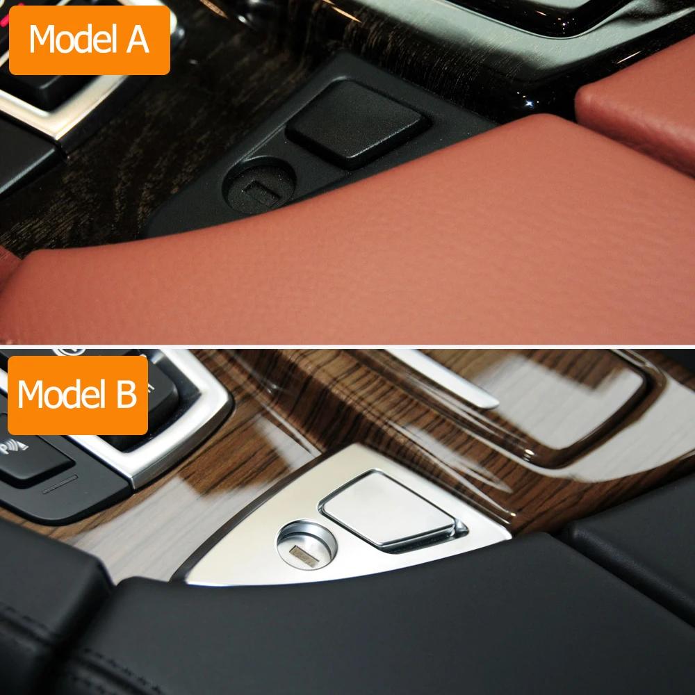 LHD RHD – accoudoir Central intérieur de voiture, boîte à gants, bouton de capture pour BMW série 5 