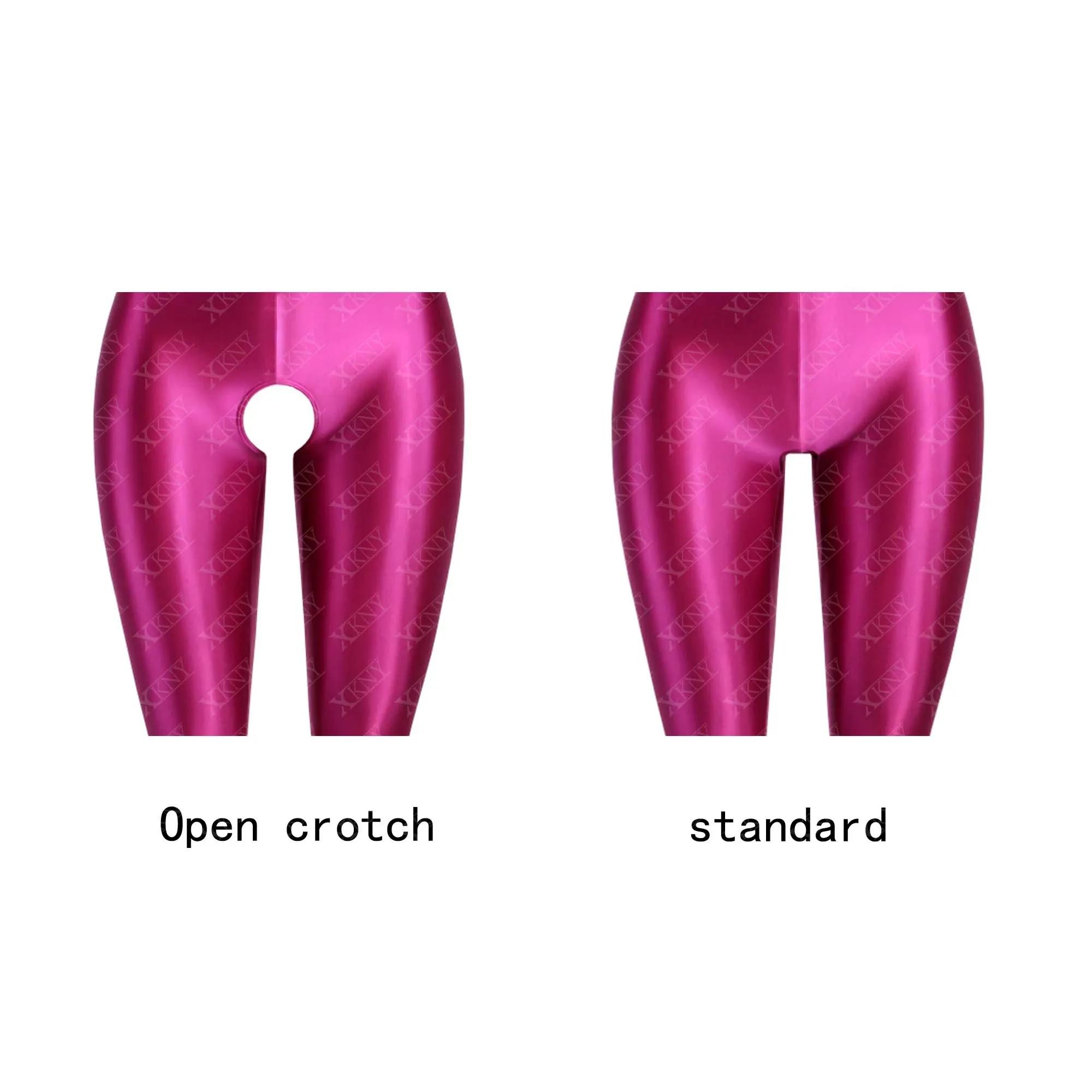 Pantalon satiné brillant XClocKNYoung, taille haute, sport, fitness, yoga, leggings brillants, leggi