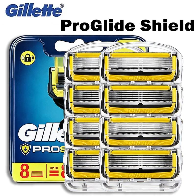 Lames de rasoir Gillette Fusion ProGlide Shield pour hommes, recharges de lames 4/8 pièces, lames PR