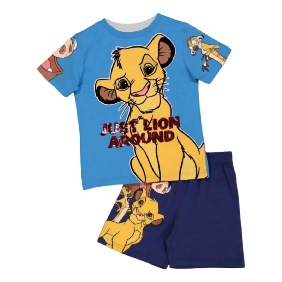 Potdemiel The Lion King Simba Pyjama Just Lion Around Ensembles de t-shirts et shorts pour adultes e