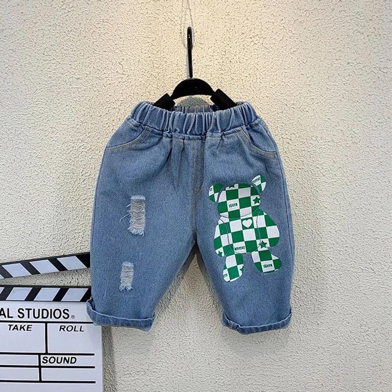 Ensemble de vêtements d'été pour bébés garçons, T-shirt ours + pantalon court, ensemble 2 pièces pou