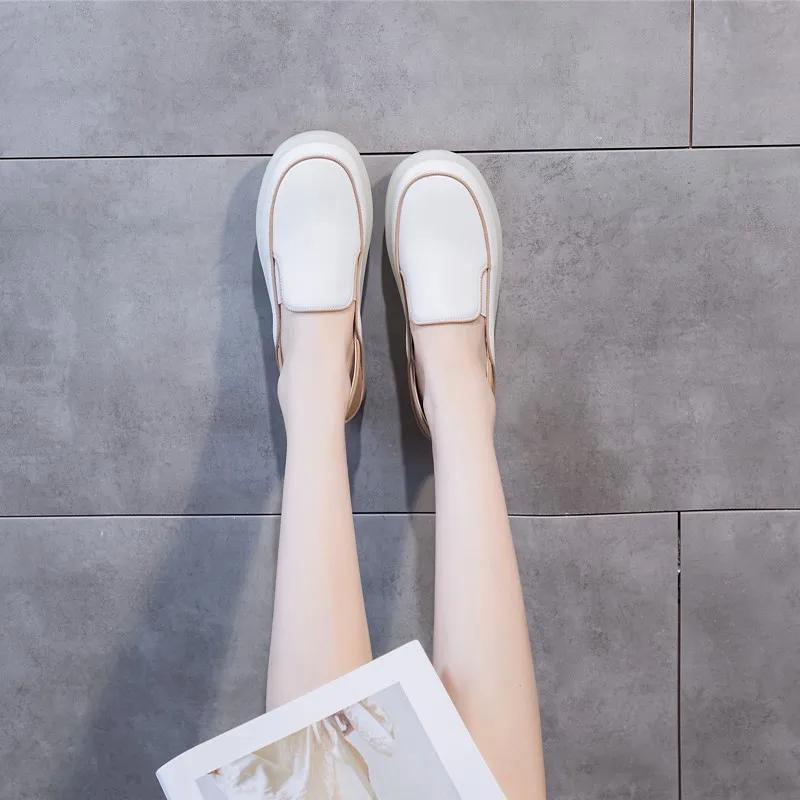 AIYUQI – mocassins en cuir véritable pour femmes, baskets plates de grande taille, décontractées à e