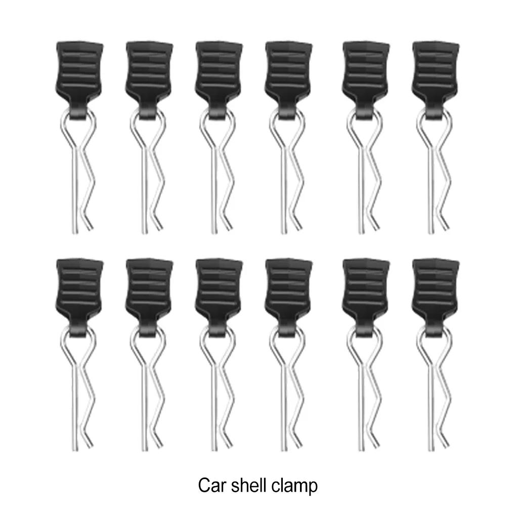 Coque de voiture en métal de type R, 4/12 pièces, Clips fixes, broche avec languette pour Axial SCX1