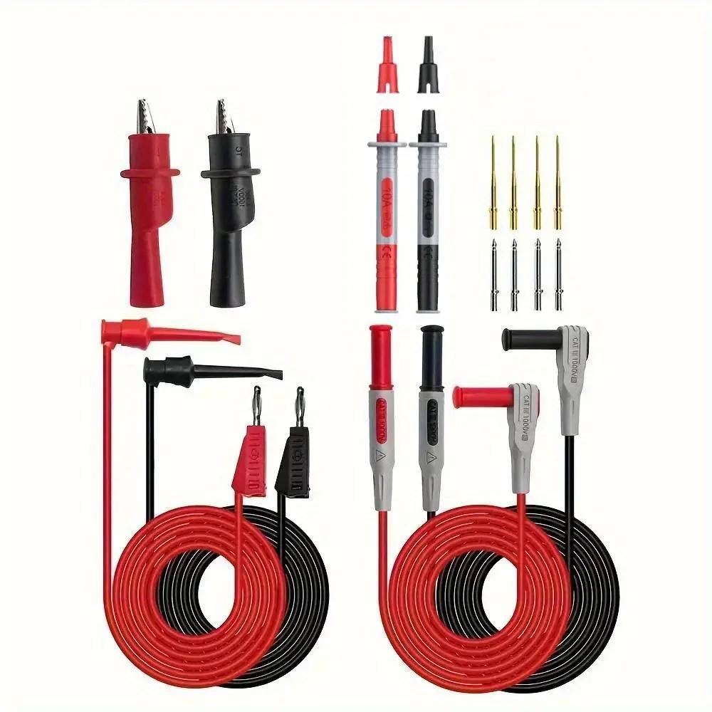 Kit de fils de Test P1308B, fiche banane de 4MM pour tester le câble à crochet, sonde multimètre rem