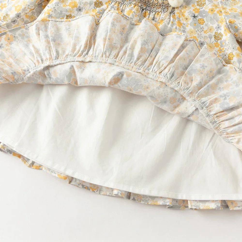 Dave Bella enfants doux mignon imprimé fleuri pantalon ensemble filles bébé automne mode décontracté