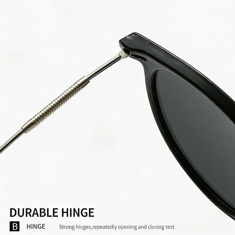 2 paires de lunettes de soleil œil-de-chat petites, rondes et étroites pour femmes et hommes, ensemb