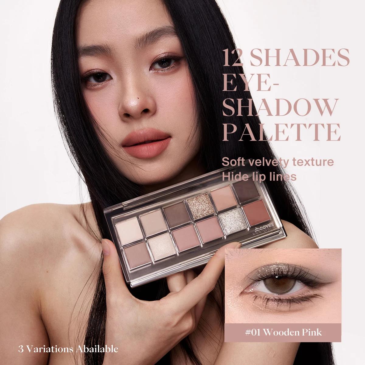JOOCYEE Palette de fards à paupières 12 nuances