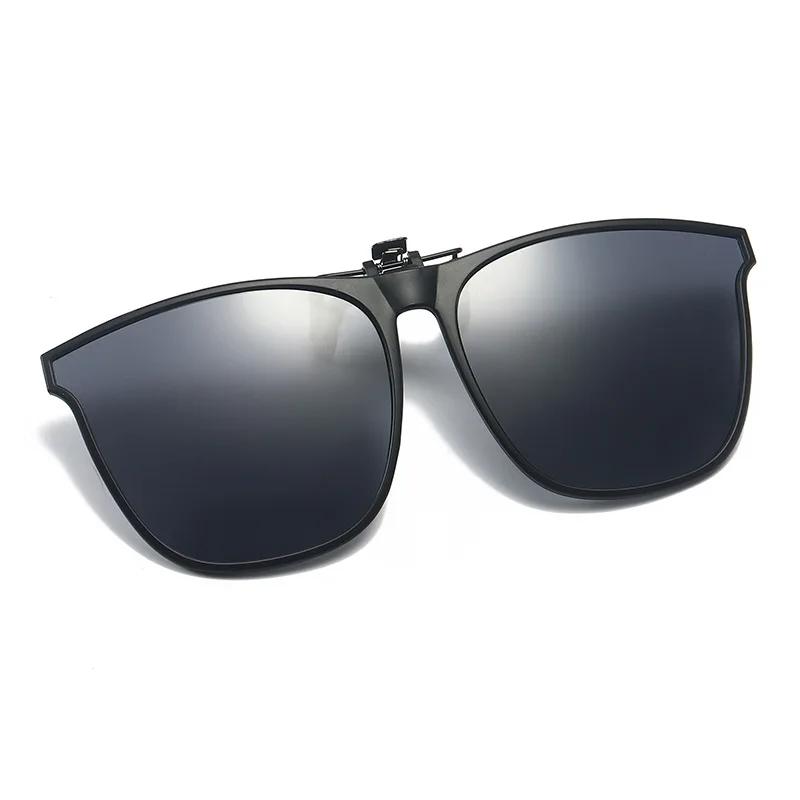 Lunettes de soleil polarisées à Clip pour hommes et femmes, pour conducteur de voiture, Vision noctu