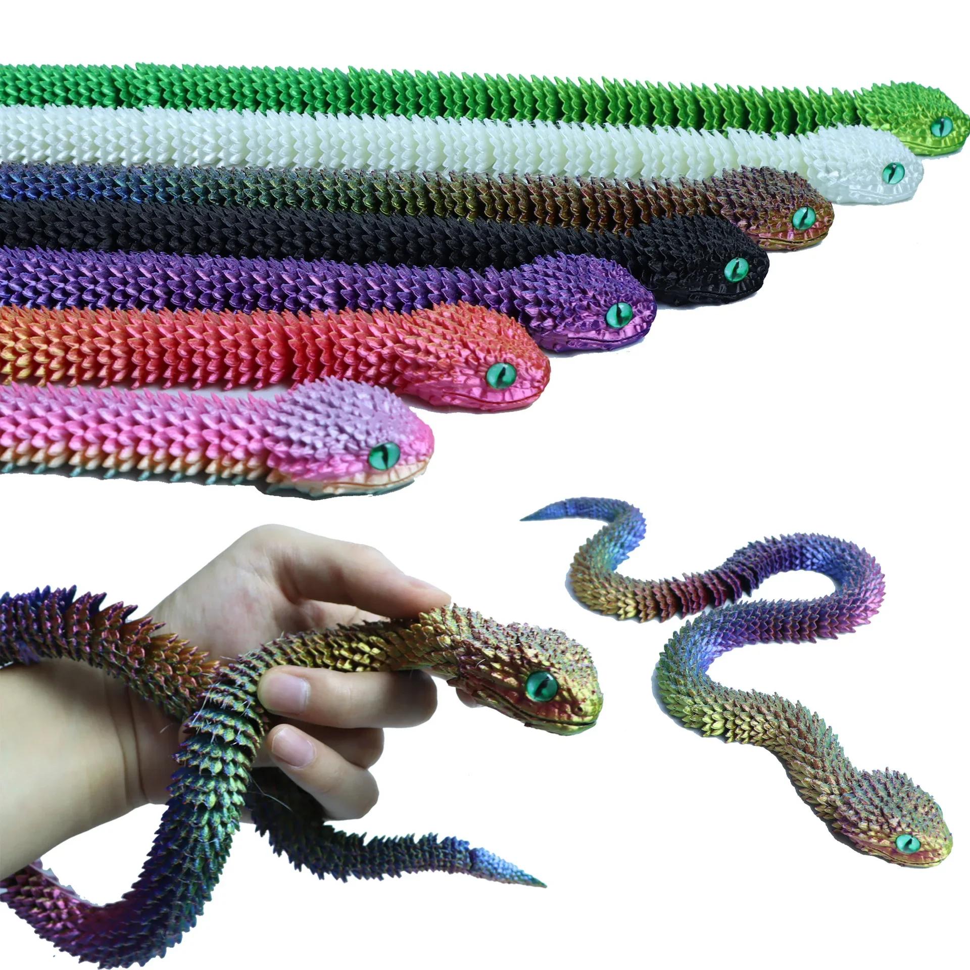 Figurine d'action imprimée en 3D, œuf de serpent, jouets créatifs anti-Stress, figurines d'anime à R