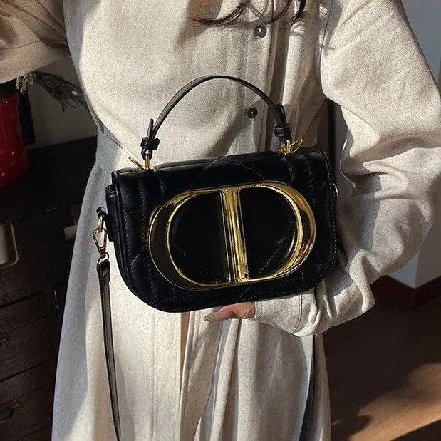 Sac à langer de luxe chic pour femme, grande capacité, sac fourre-tout élégant en cuir, sac à bandou