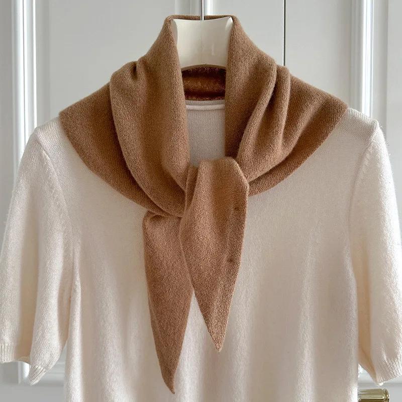 100% laine hiver écharpe femmes chaud foulards grande taille brillant couleur unie Design épaissi ch
