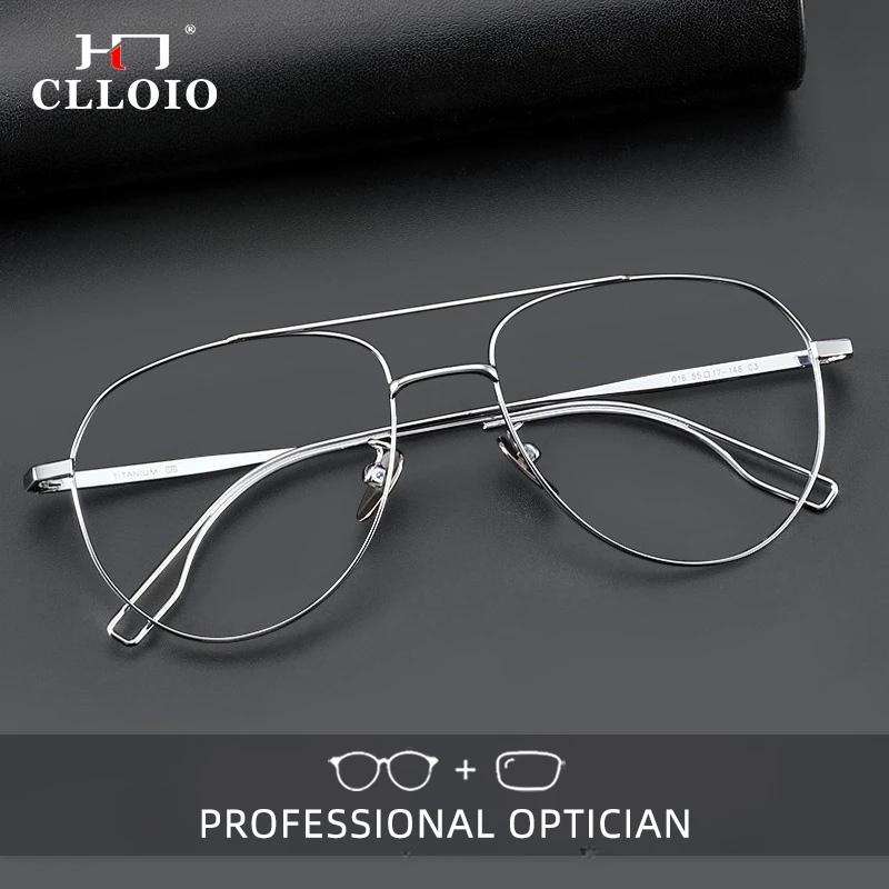 CLLOIO mode Ultra léger titane cadre lunettes pour hommes femmes lecture Anti lumière bleue lunettes