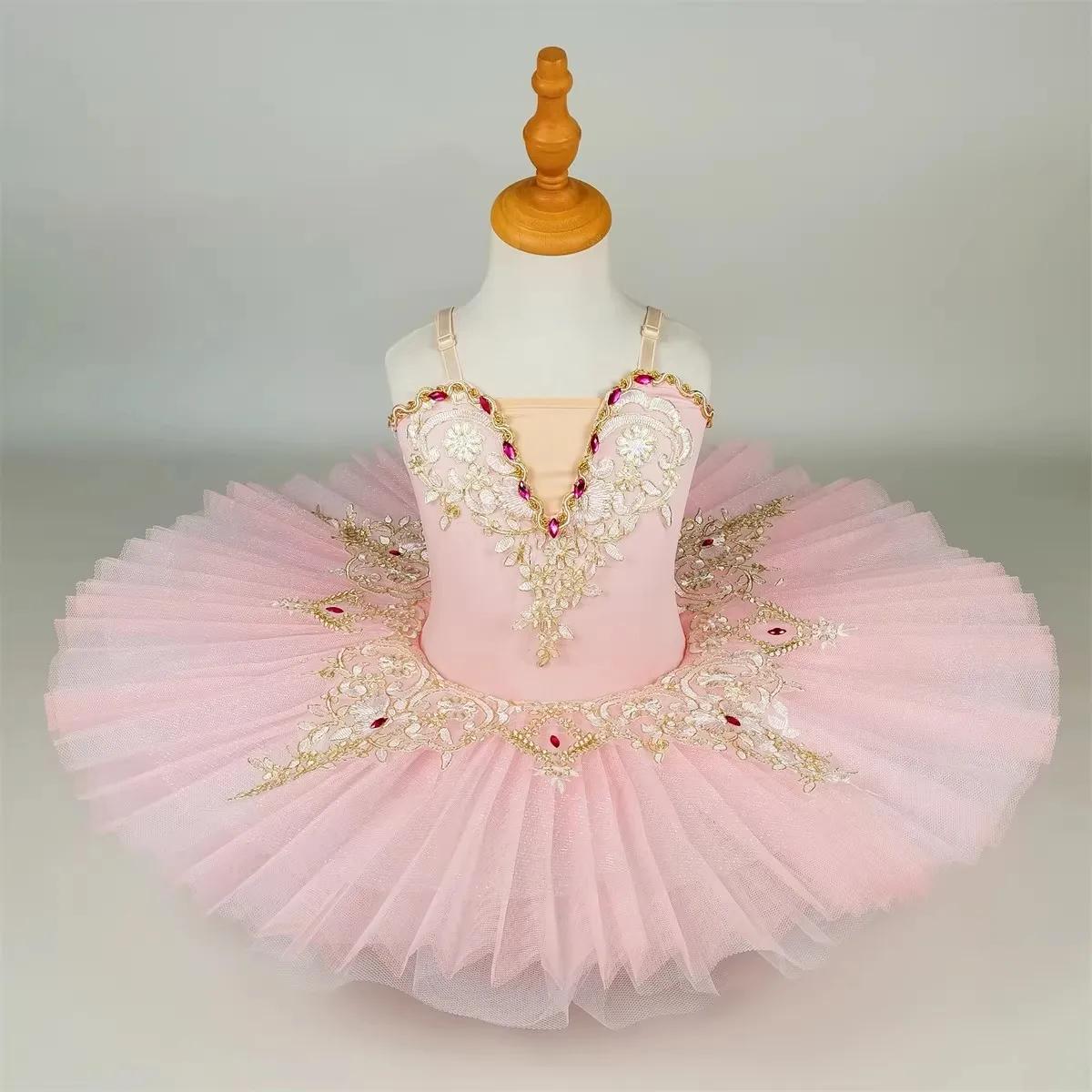 Robe tutu de ballet rêveuse pour spectacles sur scène, robes de princesse pour filles, costumes de d