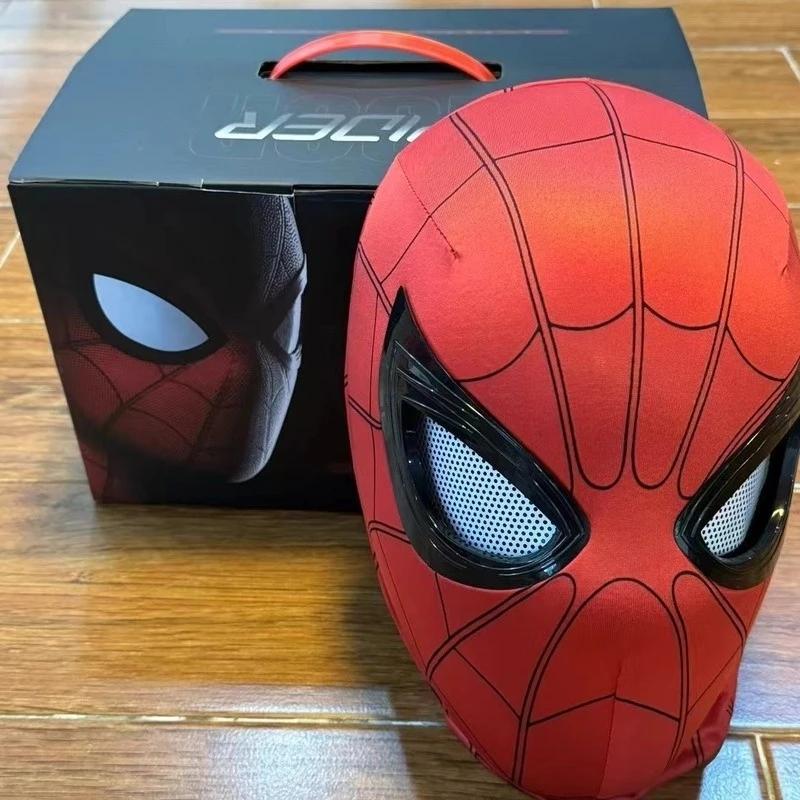 Spiderman Mascara couvre-chef Cosplay yeux mobiles masque électronique Spider Man télécommande jouet