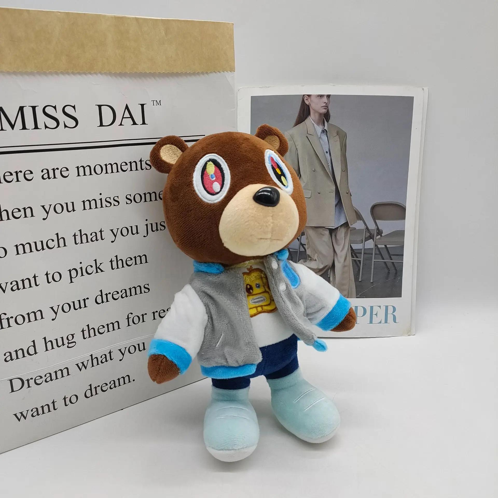 Ours en peluche Kanye abandonné Kawaii 26cm, jouets en peluche Kanye West pour remise de diplôme, pe