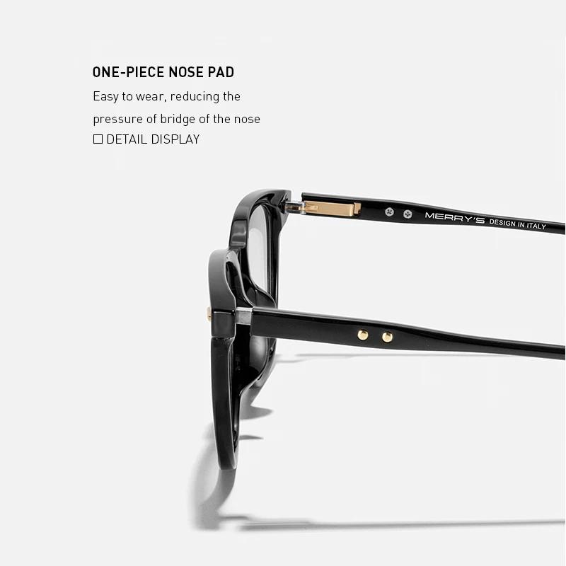 MERRYS DESIGN hommes femmes mode lunettes cadre carré lunettes optique cadre Prescription lunettes m