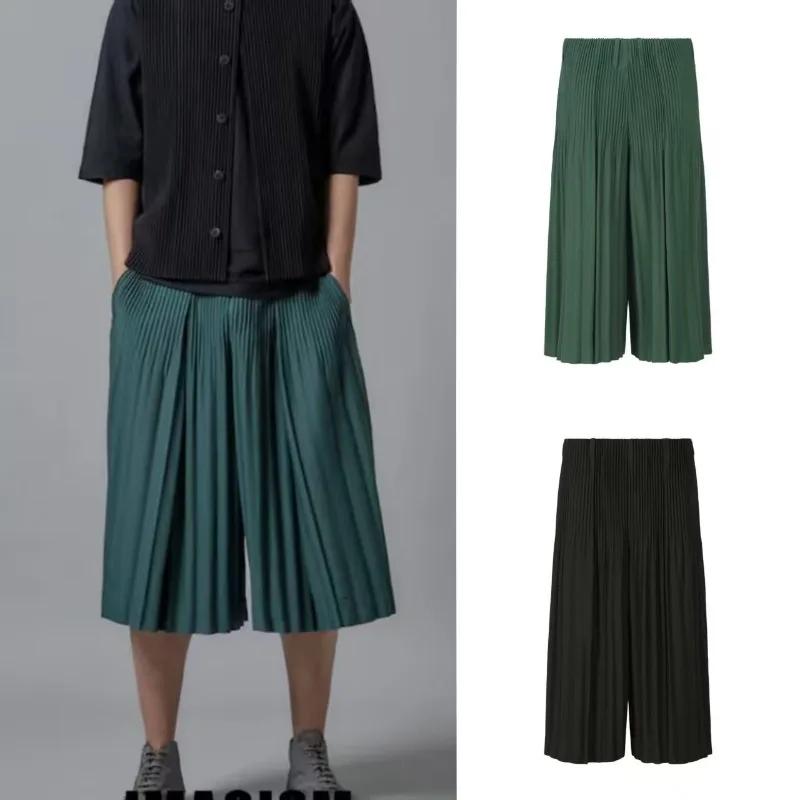 Miyake plissé sept pantalons hommes 2025 automne nouveau japonais Senior sens du confort plissé déco