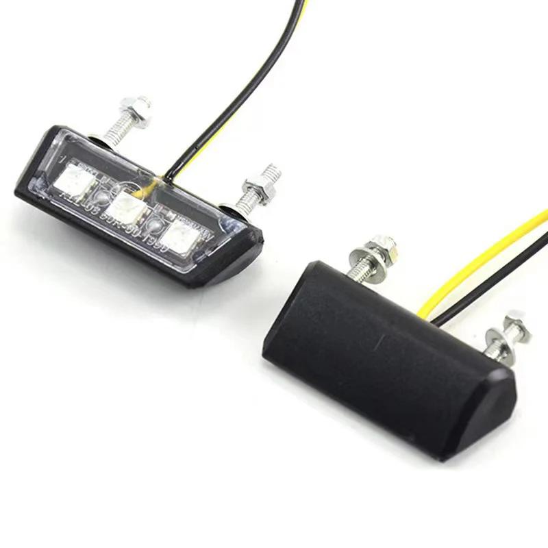 Lumière LED étanche pour plaque de planificateur de moto, modification, 12V