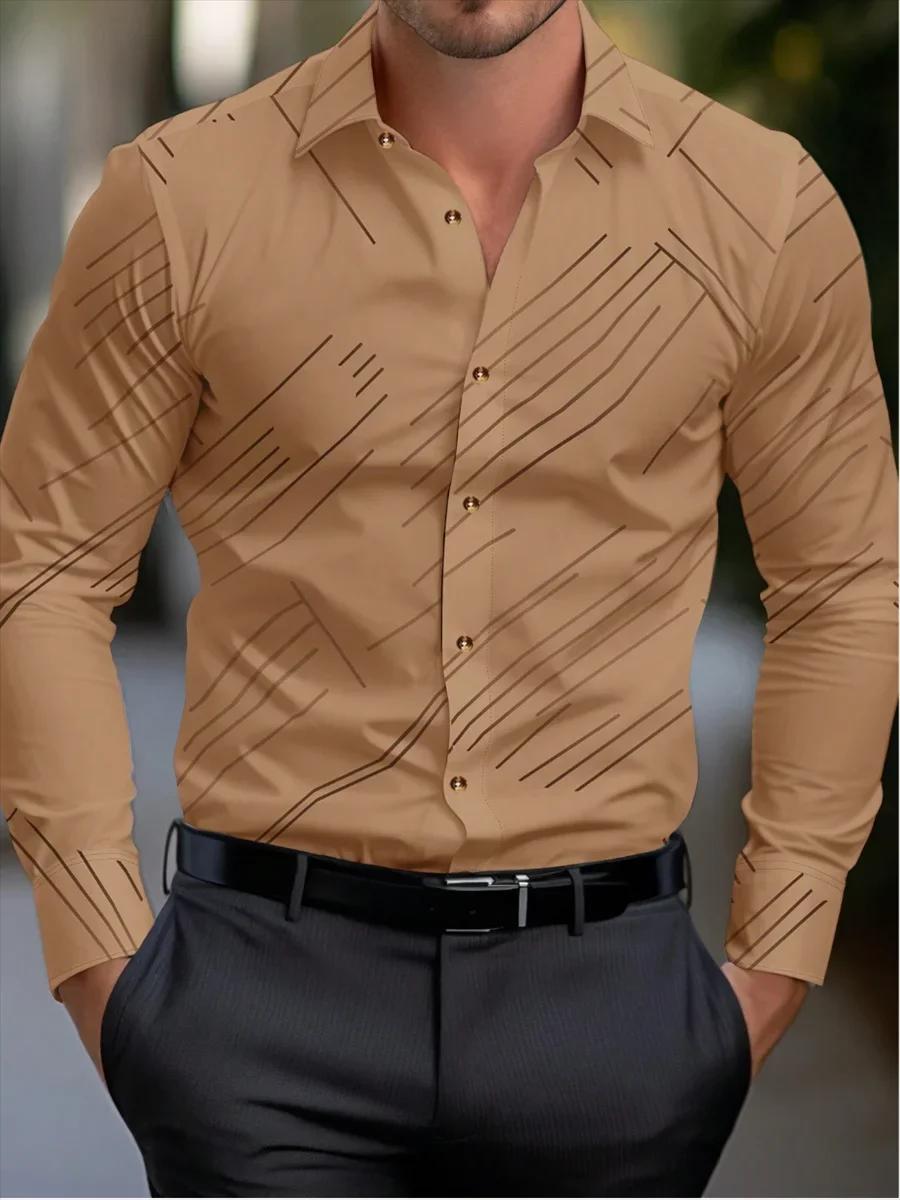 Costume chemise rose noir blanc décontracté extérieur couleur unie rayé confortable doux revers homm