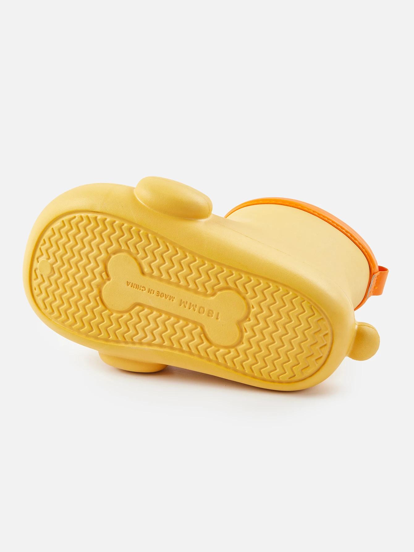 Chaussures de pluie pour chiots, bottes de pluie antidérapantes pour garçons et bébés, modèle fémini