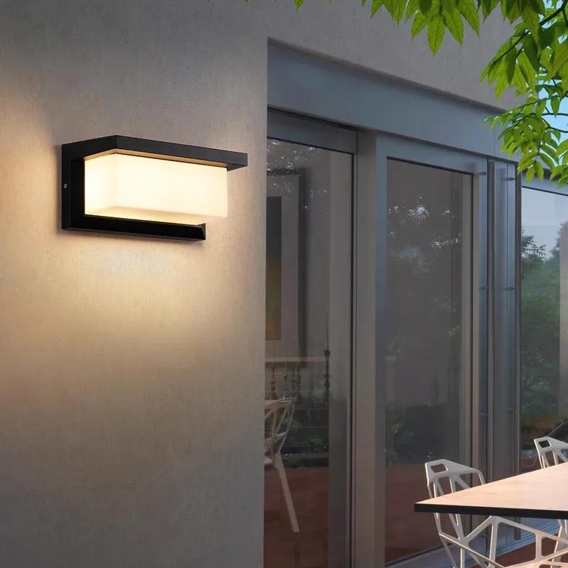 Applique murale extérieure Led étanche IP65 capteur de mouvement Led éclairage extérieur porche lumi