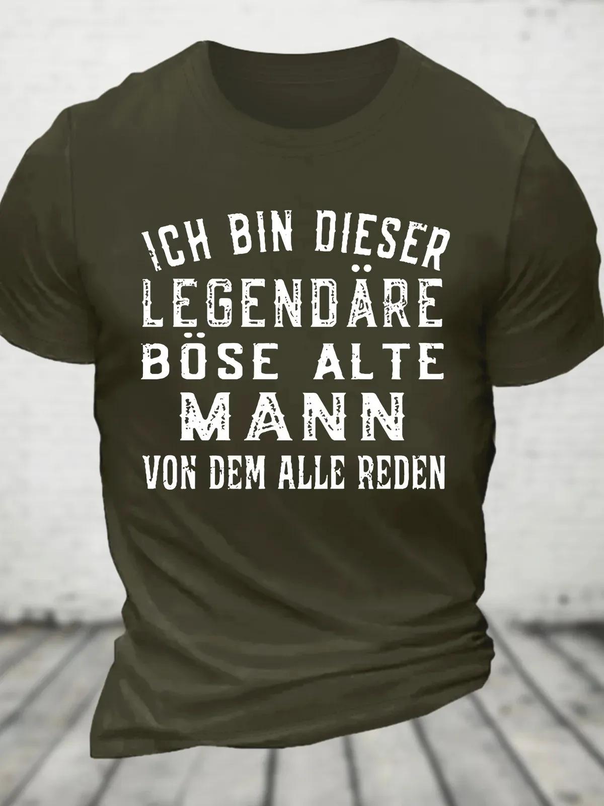 T-shirt en coton Ich Bin Dieser ATIONS, T-shirt fin pour les hommes