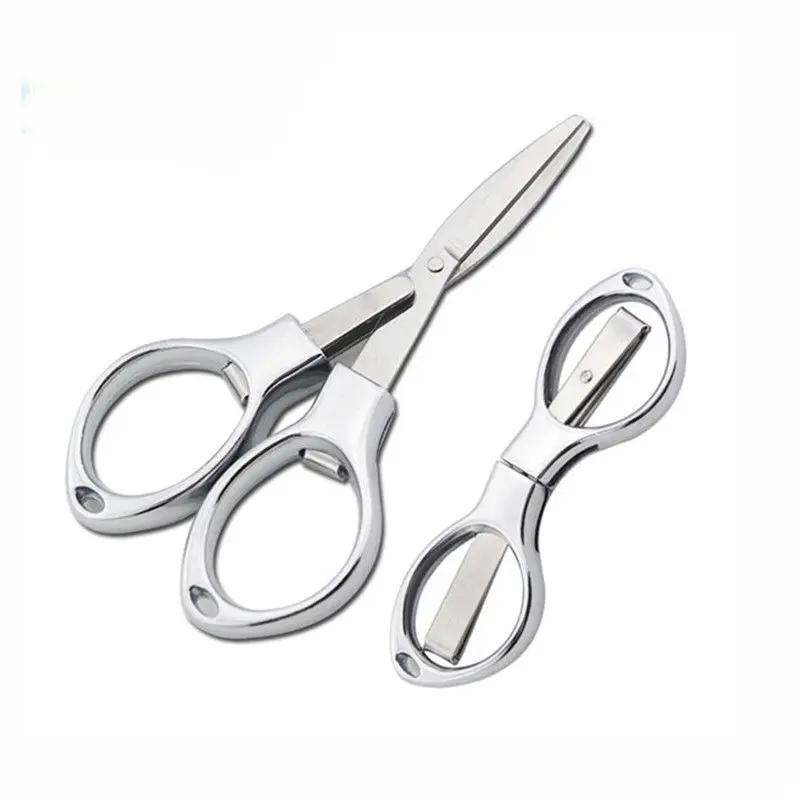 Ciseaux vintage pliables en acier inoxydable, coupe-tissu, broderie, tailleur mignon, fil, outils de