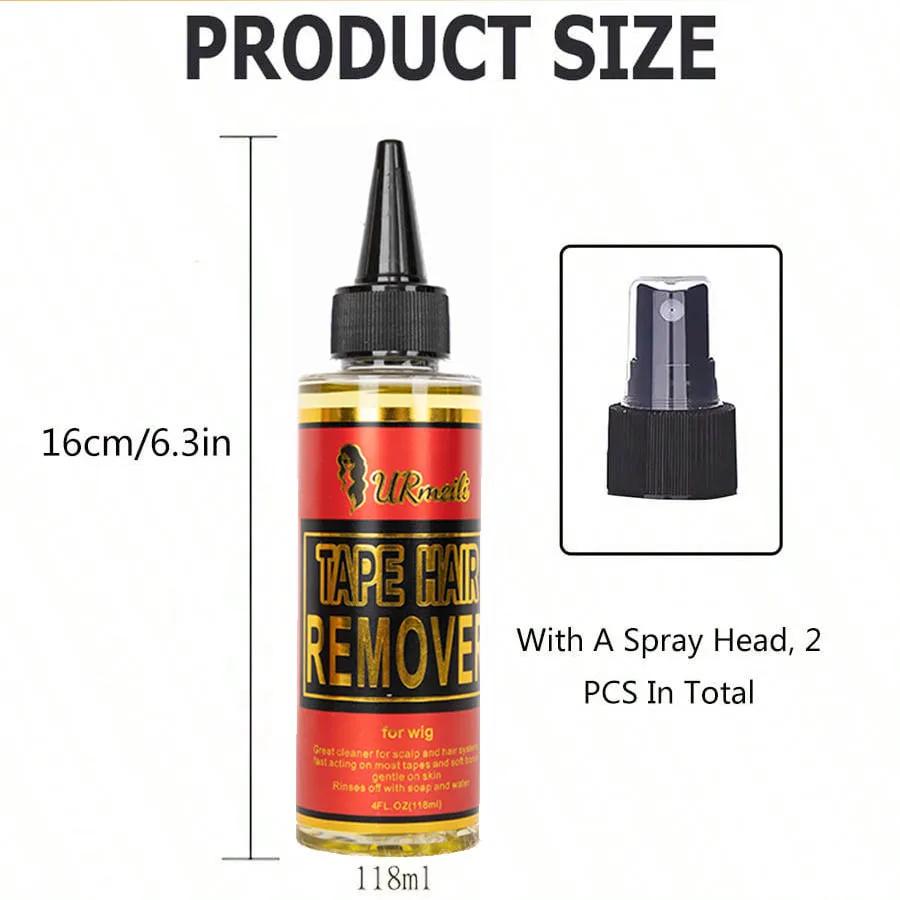 Dissolvant de Colle pour Perruques en Dentelle, Spray de Dissolvant pour Cheveux, Dissolvant de Rési