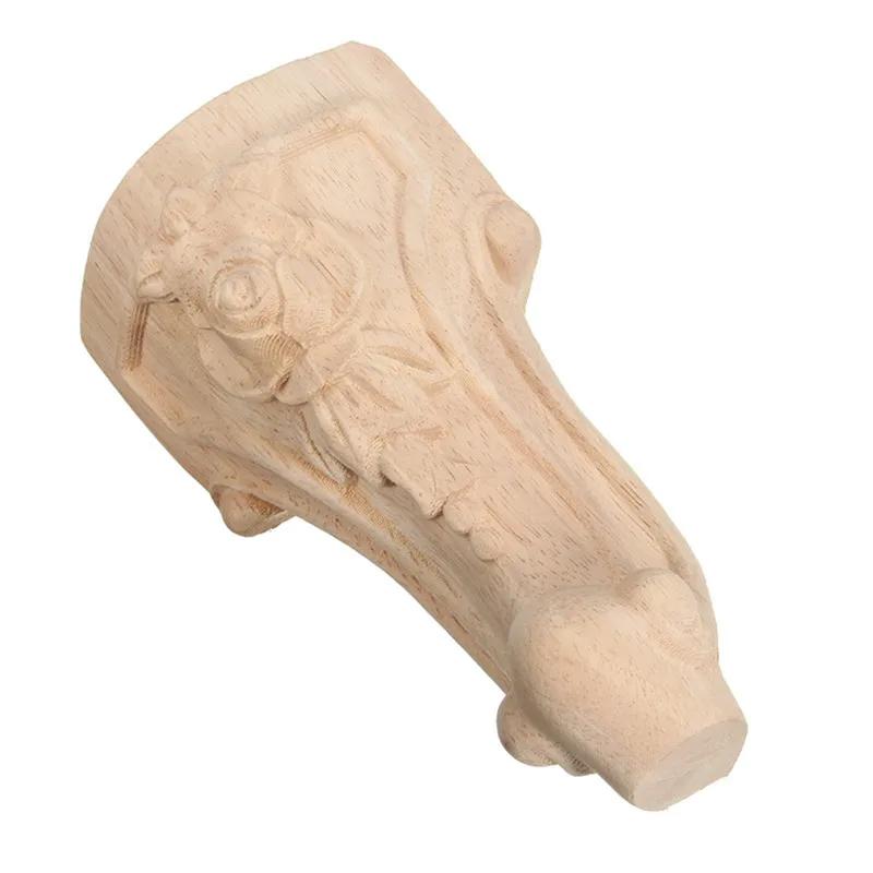 1/4/8 pièces Style européen en bois massif sculpté meubles pieds meuble TV siège pieds Vintage décor