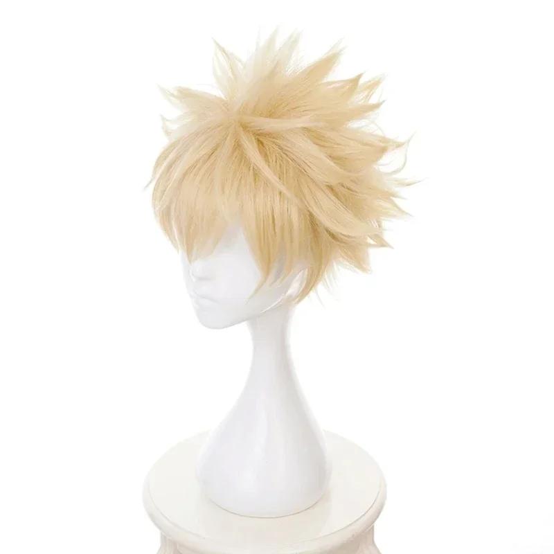 Perruque courte synthétique résistante à la chaleur pour cosplay My Hero Academia Midoriya Izuku Bak
