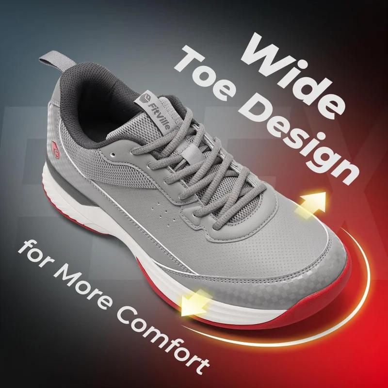 Chaussures de golf larges FitVille pour hommes, chaussures de golf professionnelles résistantes à l'