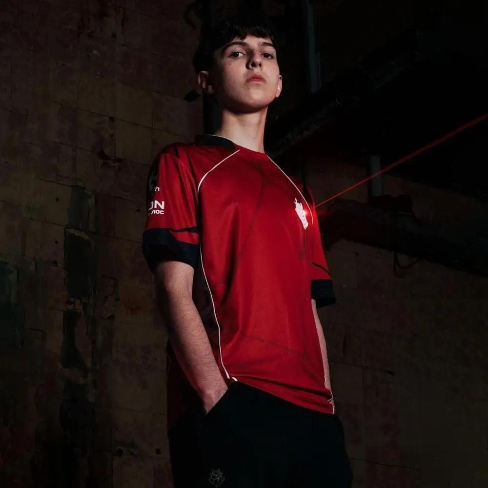 G2 Esports New Team Jersey T-shirt Prestige 2026 respirant rouge noir manches courtes unisex fans de