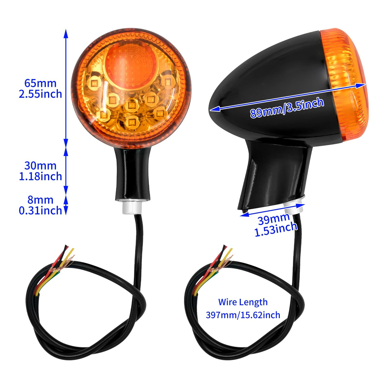 Clignotant LED pour motos, indicateur de freinage arrière, pour Harley Sportster XL1200 883 Iron qua