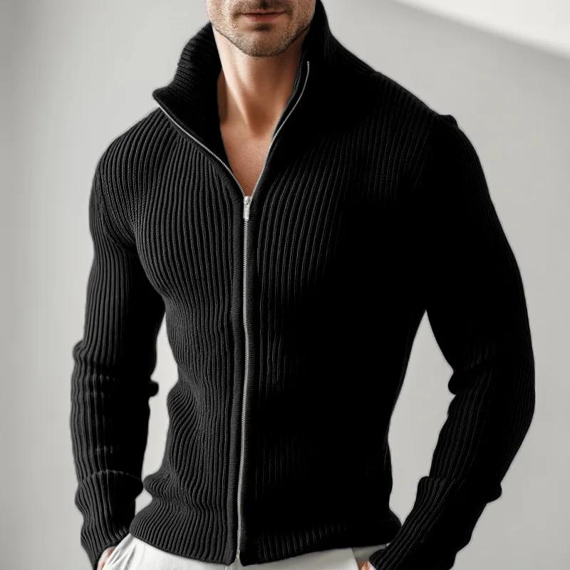 Les nouvelles vestes à fermeture éclair d'automne et d'hiver pour hommes, cardigans amples et décont