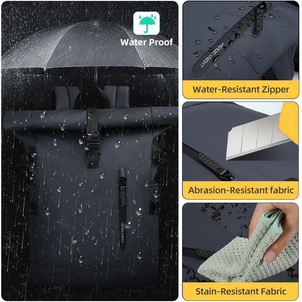HK grand sac à dos pour ordinateur portable 15.6 pouces hommes sac à dos de voyage antivol pour affa
