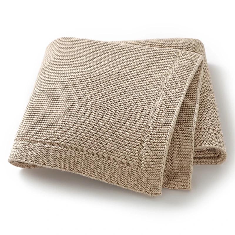 Couverture multifonction bébé 100x80 cm coton solide - Toutes saisons et polyvalente