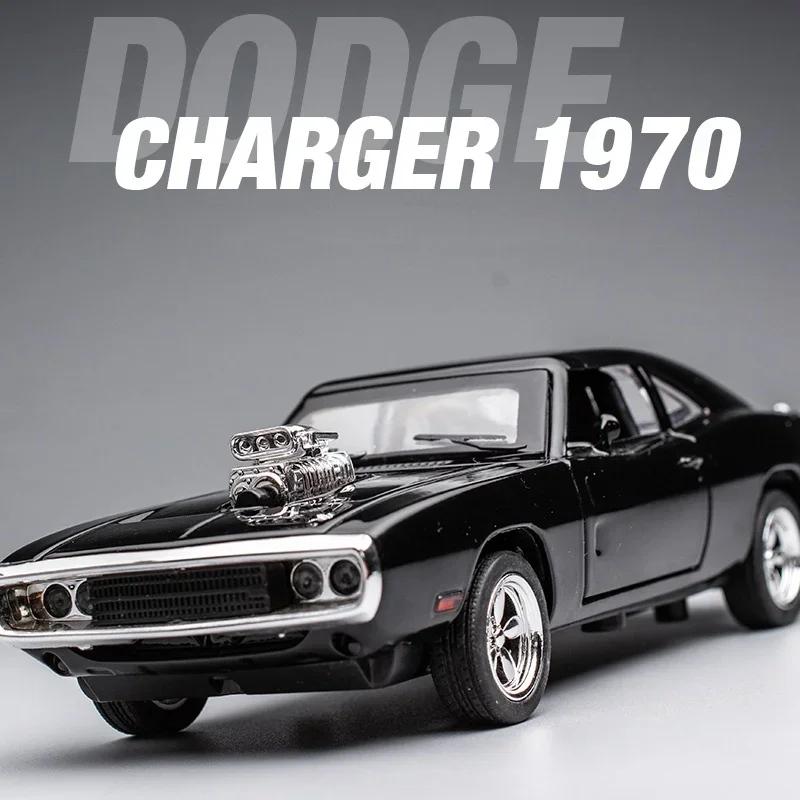 Modèle de voiture de sport en alliage Dodge Charger, Simulation 1:32, voiture de luxe, jouet pour en