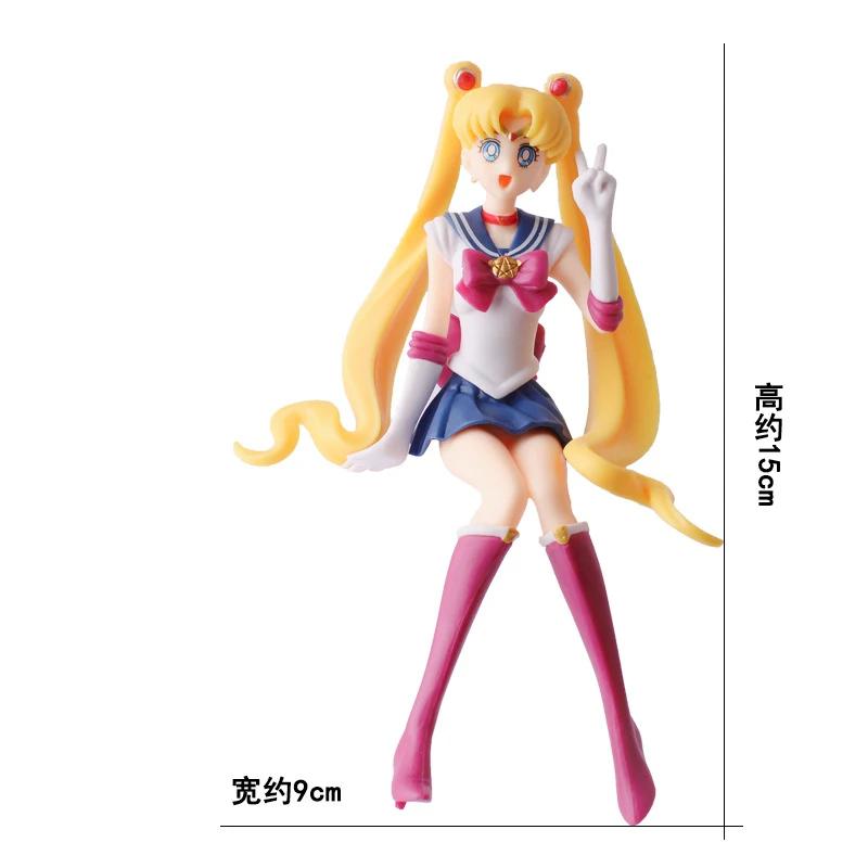 Figurine de marin lune, dessin animé Jupiter Makoto Venus Minako Tsukino, poupée lapin, jouet petite
