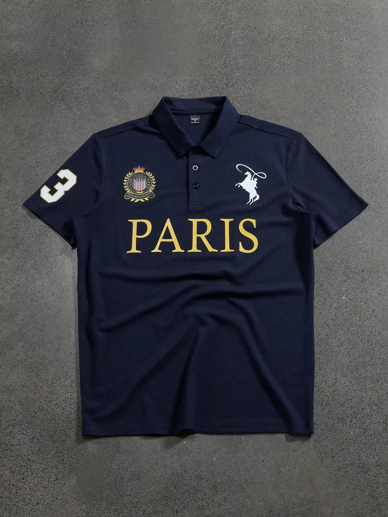 Polo à manches courtes pour homme Manfinity Mode, minimaliste et tendance, adapté à l'été, style spo