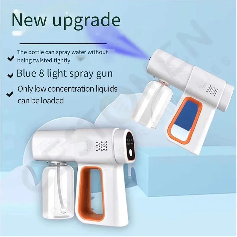 Pulvérisateur de lumière bleue Nano pour barbier, sans fil, USB, désinfectant électrique, pistolet d