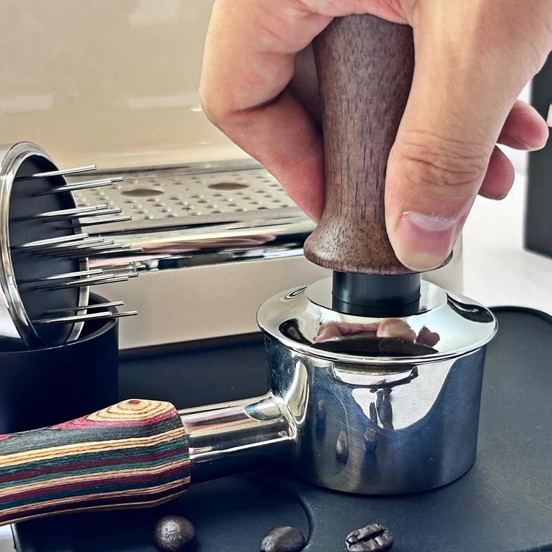 BEARR-Marteau à poudre de café avec manche en bois, profondeur réglable, calibrage horizontal consta