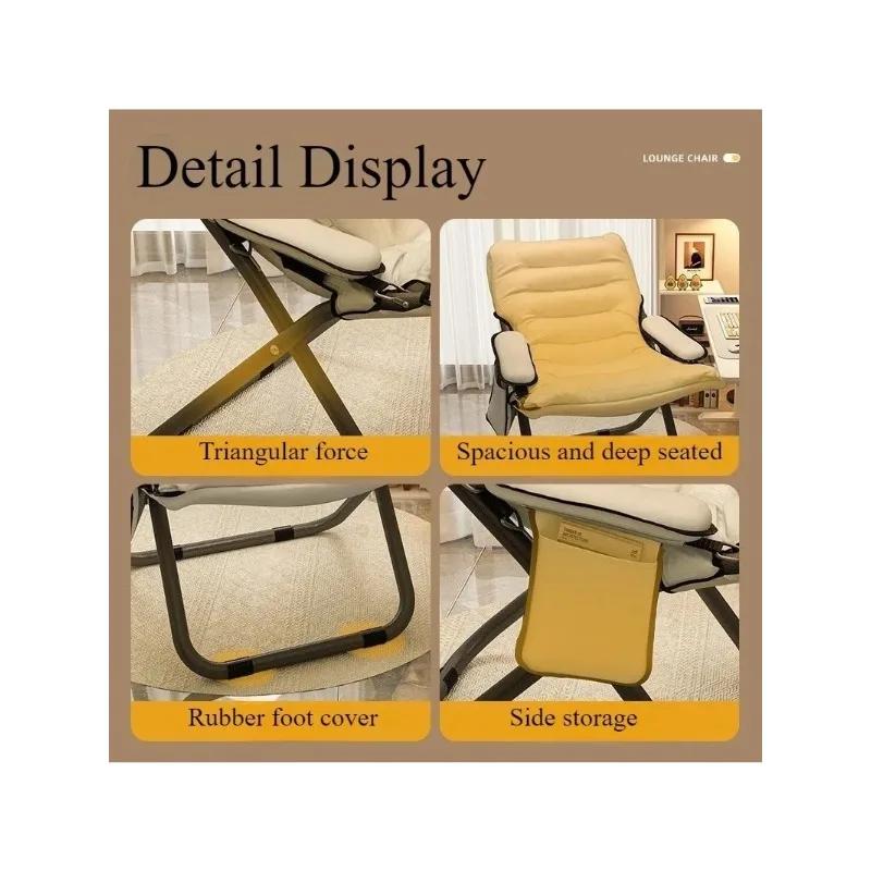 Chaise inclinable pliante pour dortoir d'étudiants, chaise d'ordinateur, chambre à coucher, petit ca